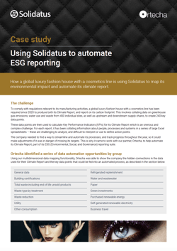 Solidatus for ESG reporting case study